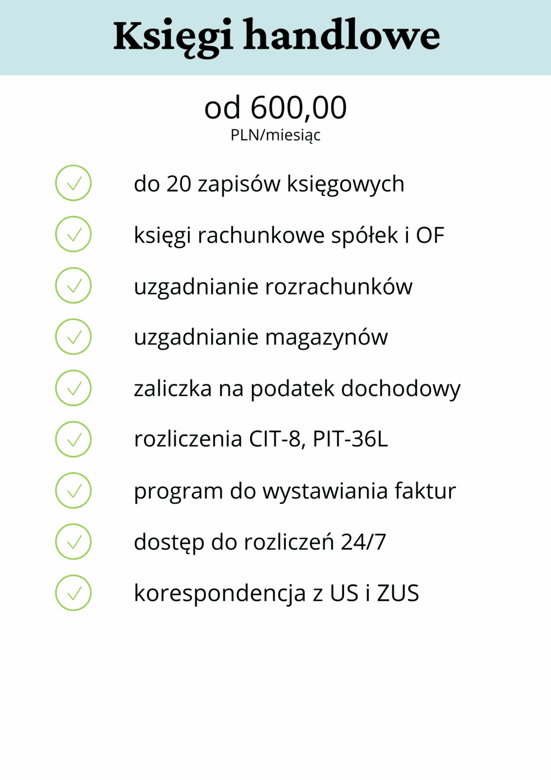 oferta księgowa Biuro Rachunkowe Tax ProVision Sp. z o.o.