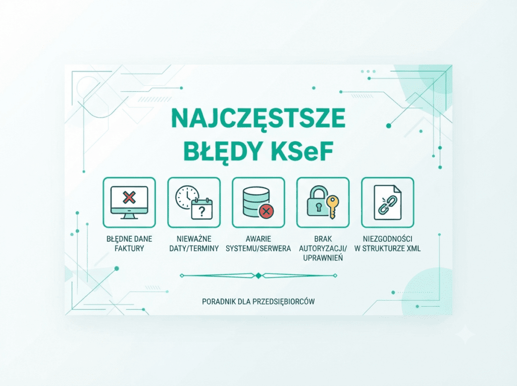 najczęstsze błędy ksef